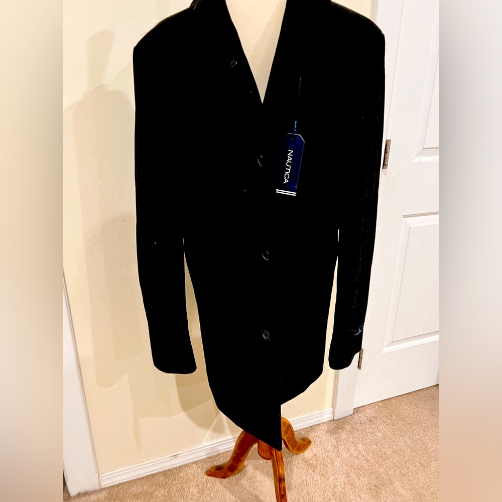 NWT Nautica button up Wool Coat 44r